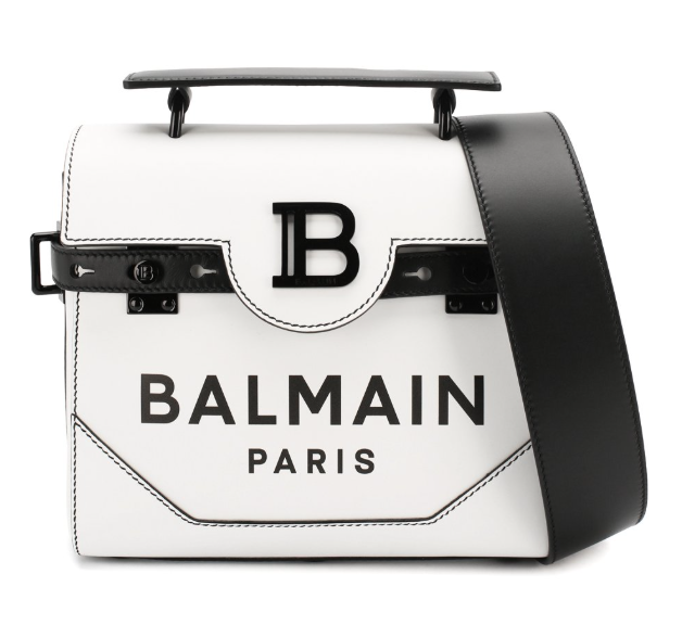 Bb logo flap over shoulder bag