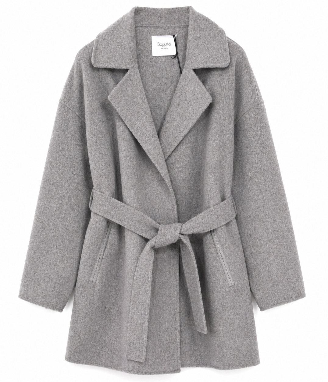 Bagutta Cappotto lana con cintura