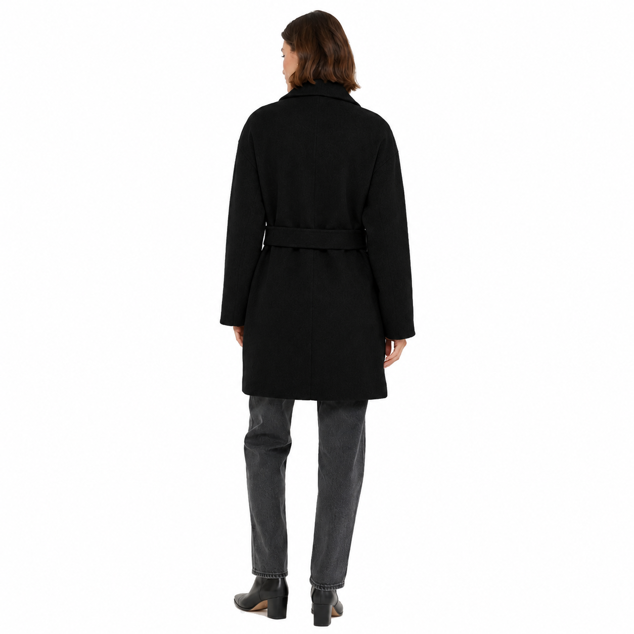 Cappotto lana con cintura