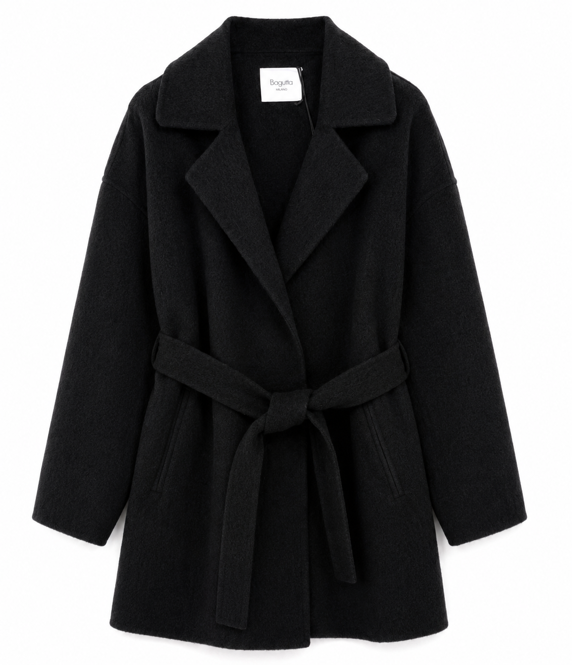 Bagutta Cappotto lana con cintura
