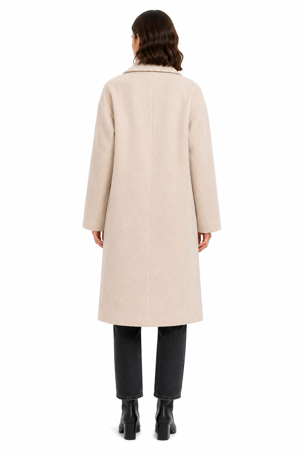 Cappotto lungo lana doppiopetto