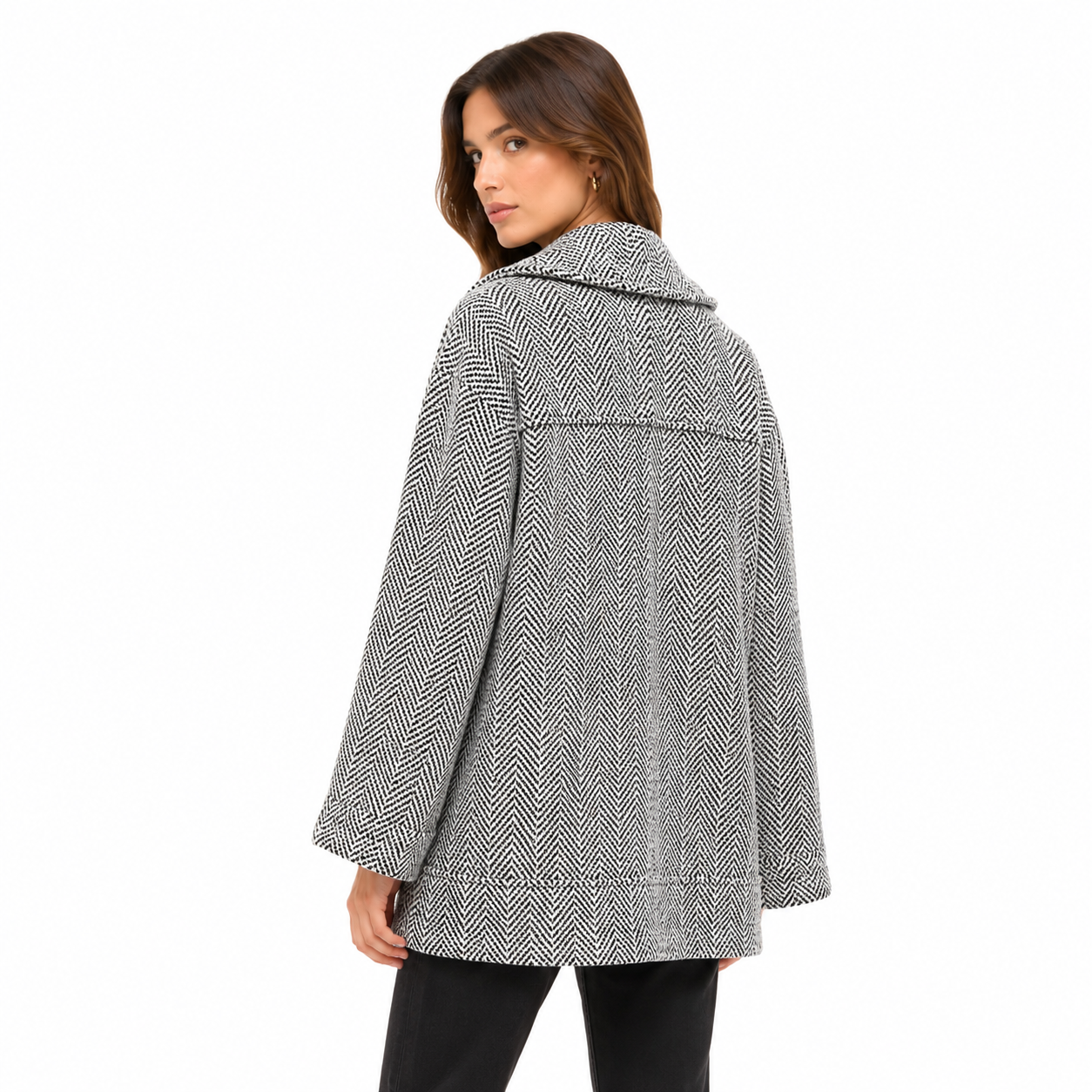 Cappotto black & white granit