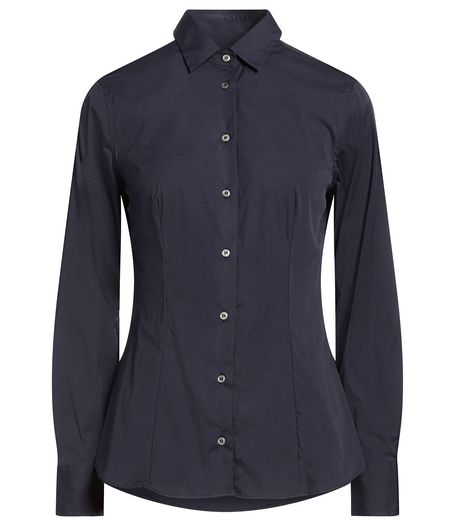 Camicia misto cotone blu