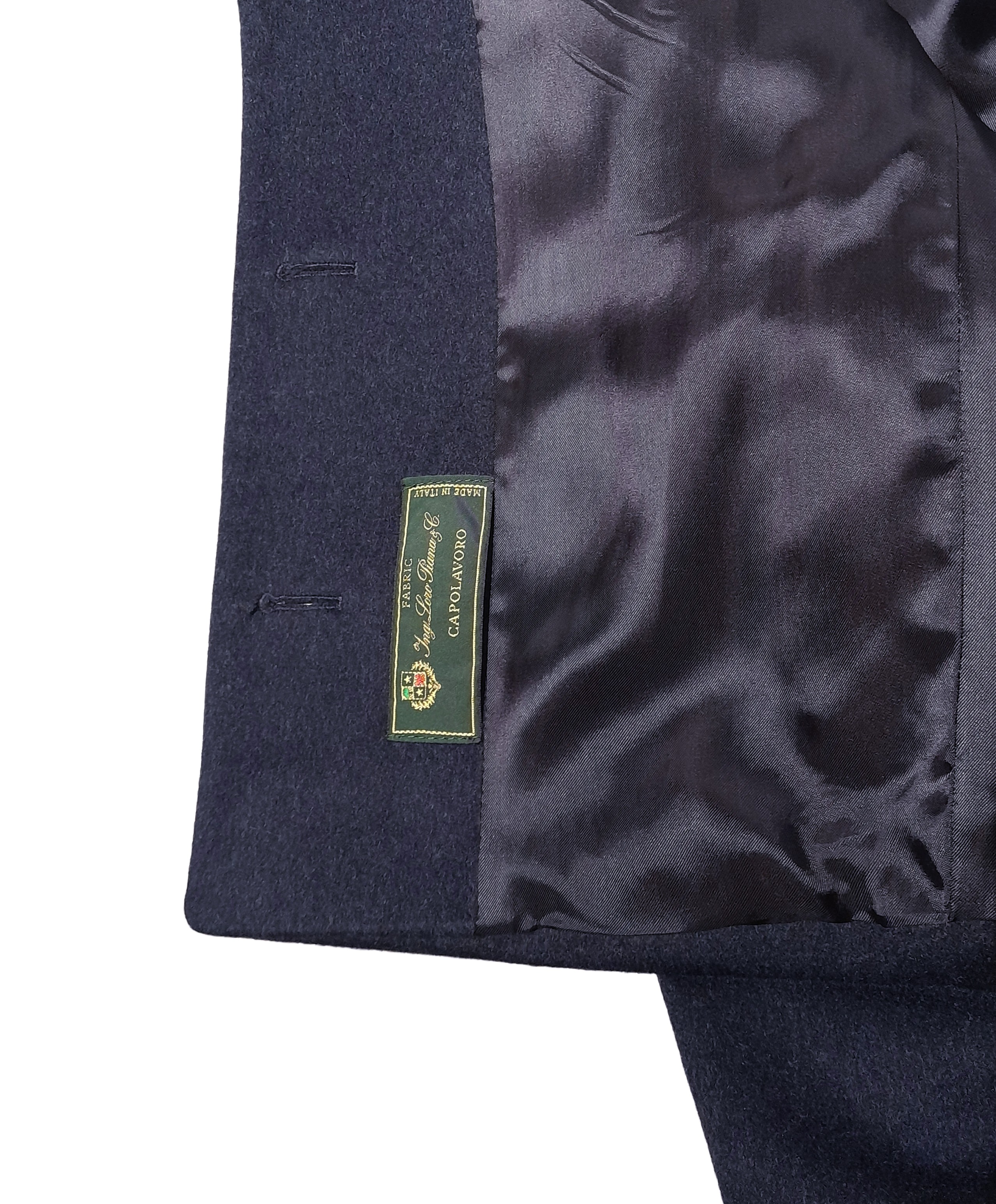 Cappotto corto pelliccia blu