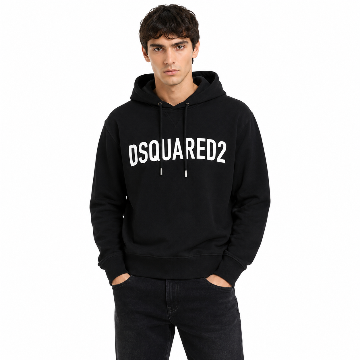 Dsquared2 Felpa con stampa logo
