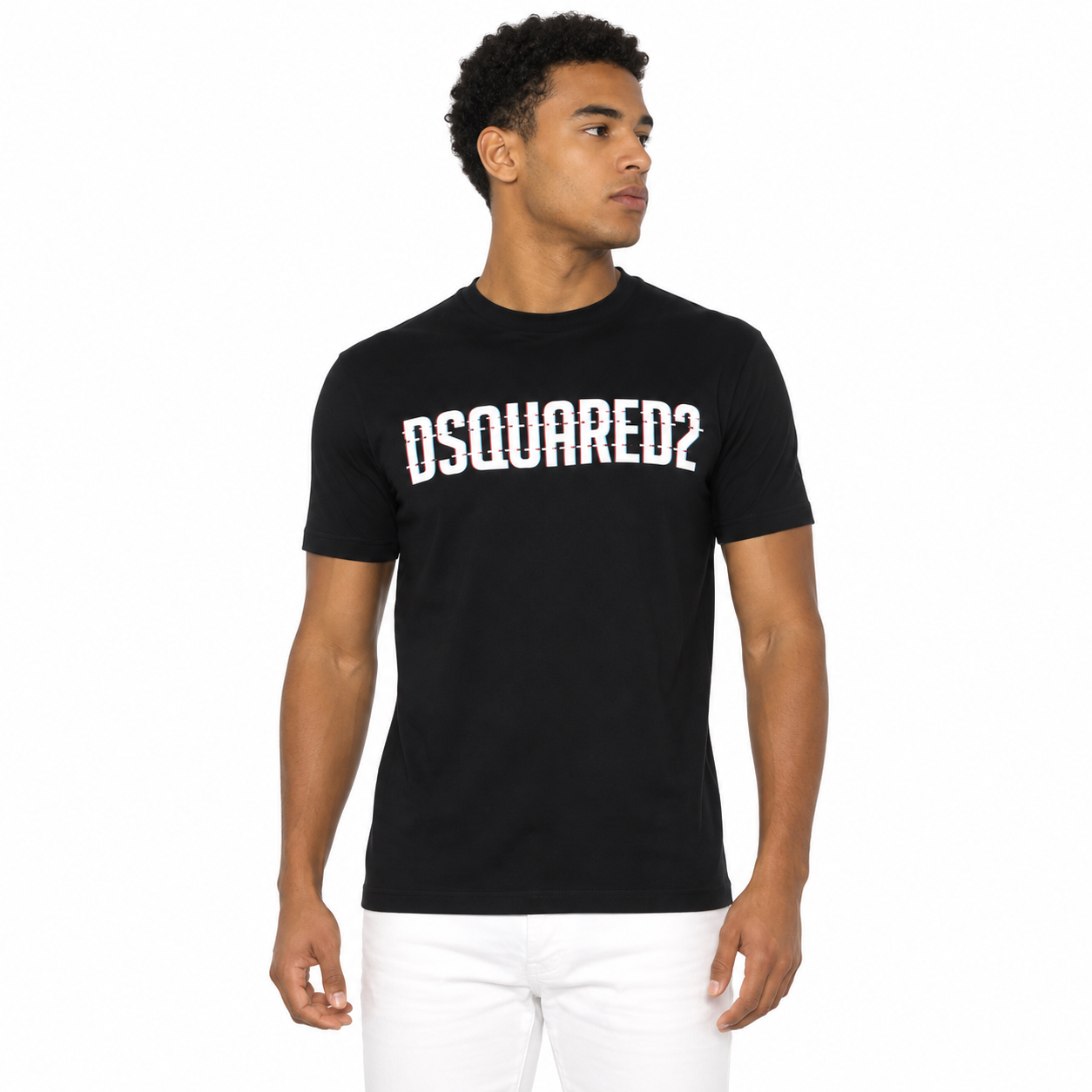 Dsquared2 Maglietta logo glitch