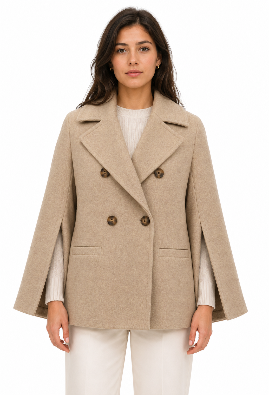 Peacoat doppiopetto taglio kimono