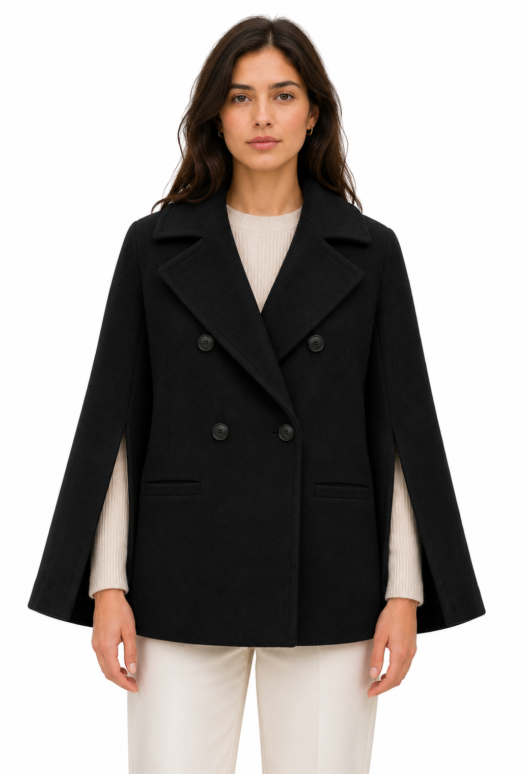 Peacoat doppiopetto taglio kimono