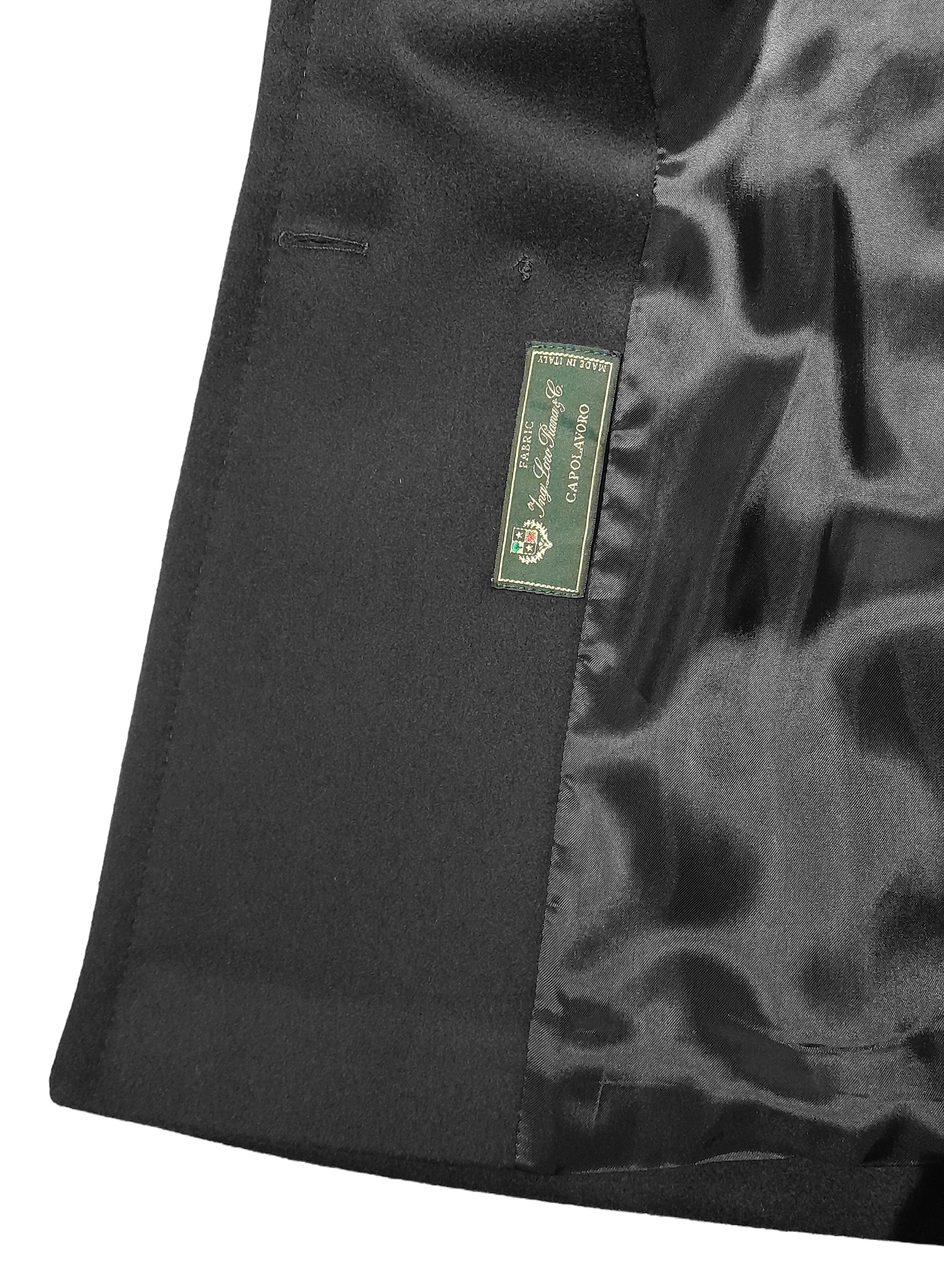 Cappotto peacoat doppiopetto nero