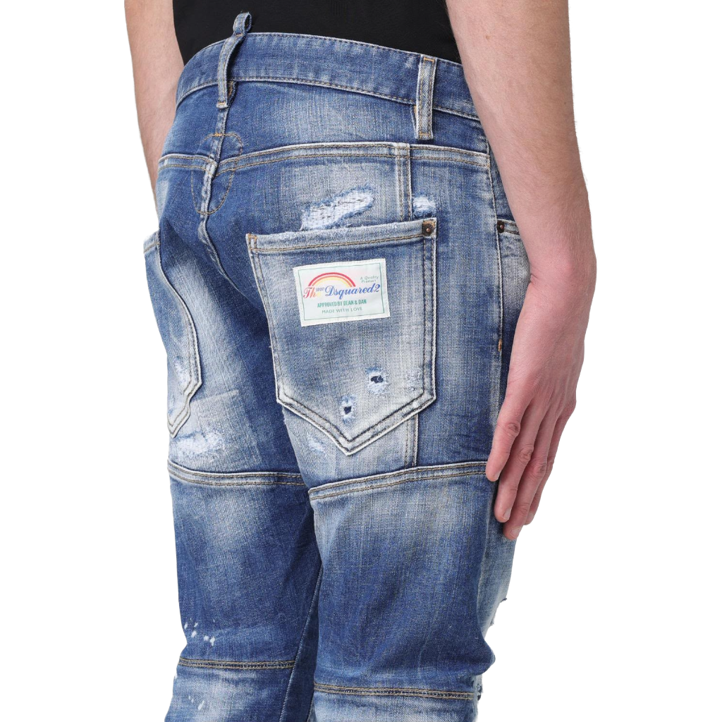 Denim tidy biker jeans