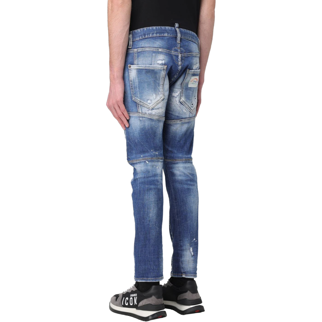 Denim tidy biker jeans