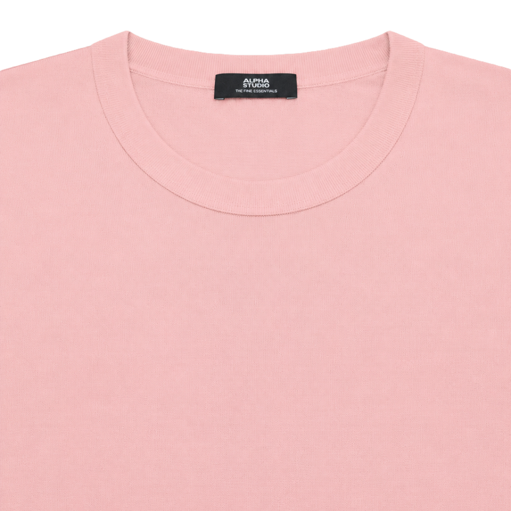 T-shirt in seta e cashmere