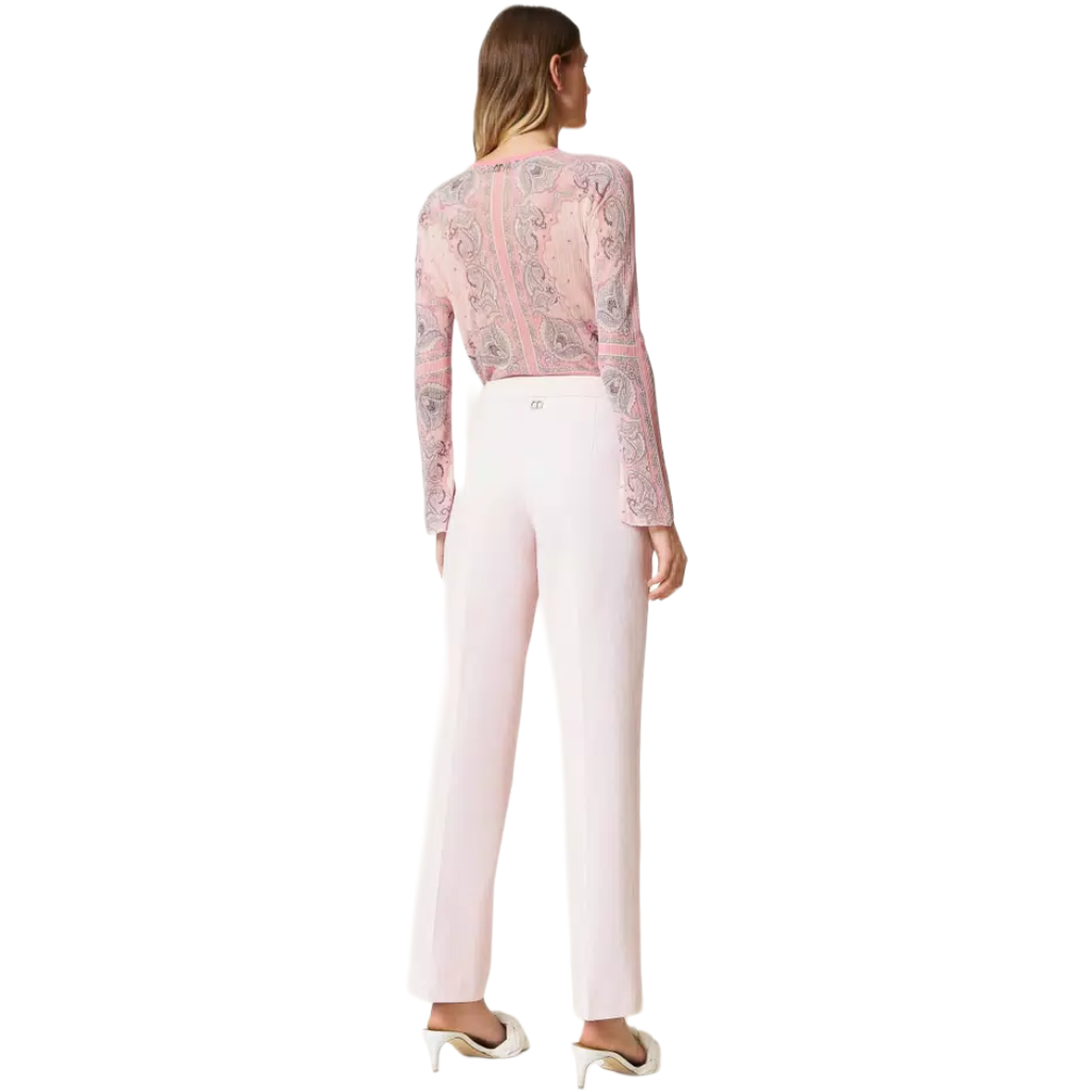 Pantalone maschile rosa gesso