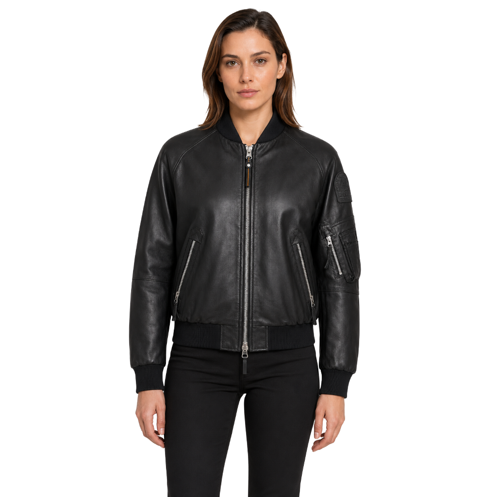 Bomber faurel leather