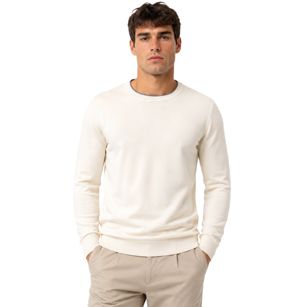 Maglia doppio collo