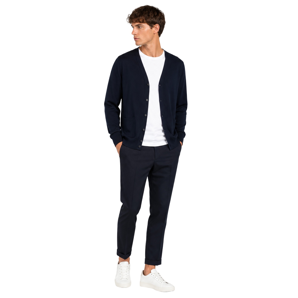 Cardigan ultrafino