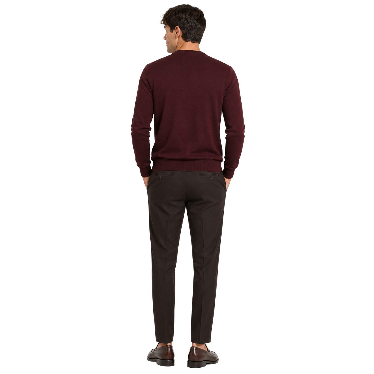 Maglia girocollo lana merino