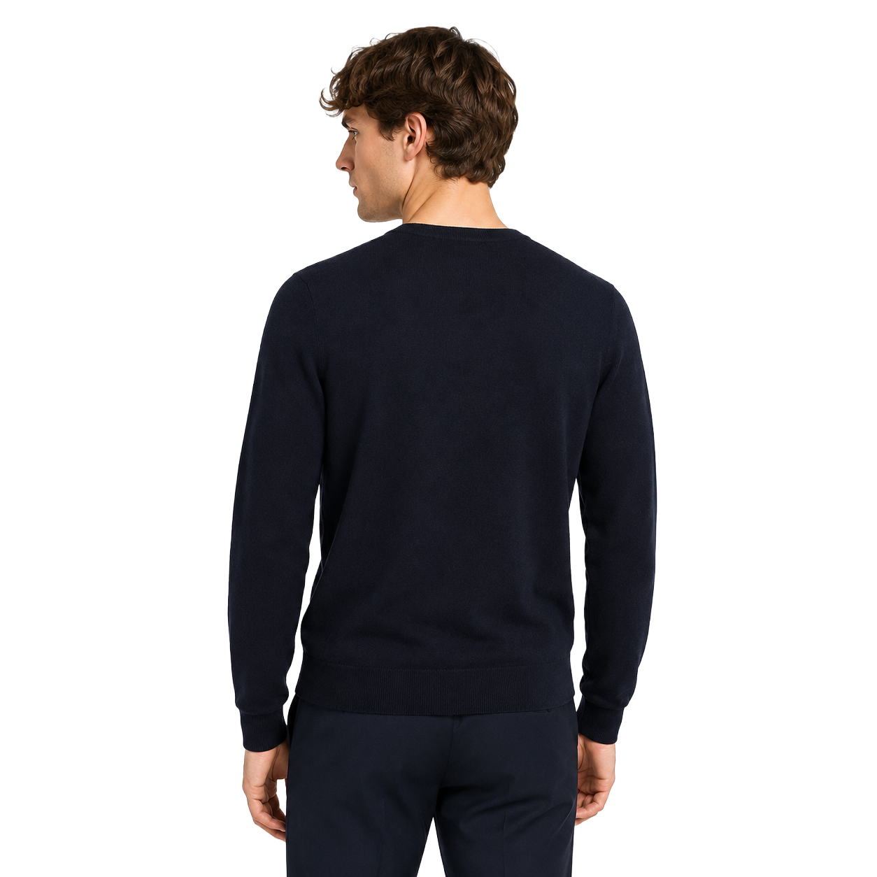 Maglia girocollo lana merino