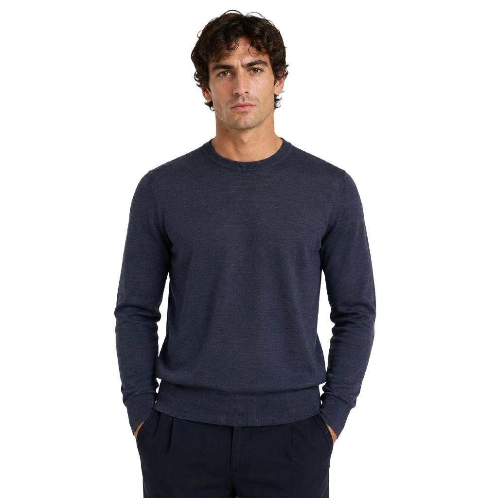 Maglia girocollo m/l merinos
