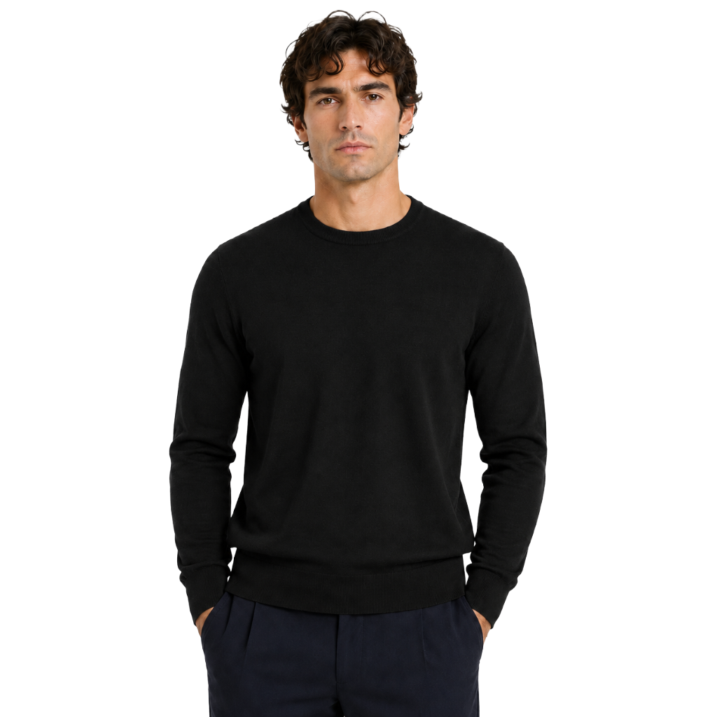 Maglia girocollo m/l merinos