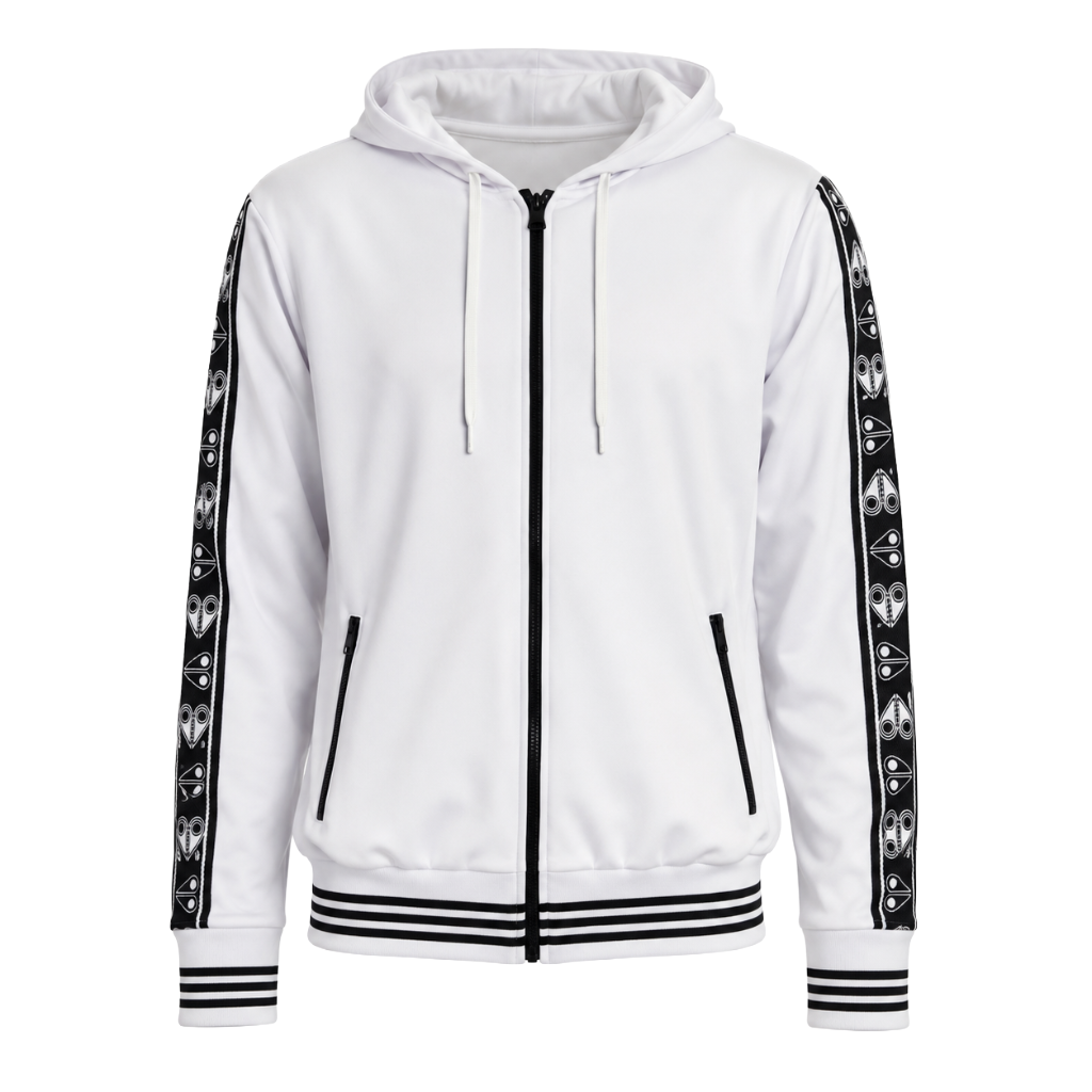 Moose knuckles Felpa track bomb white