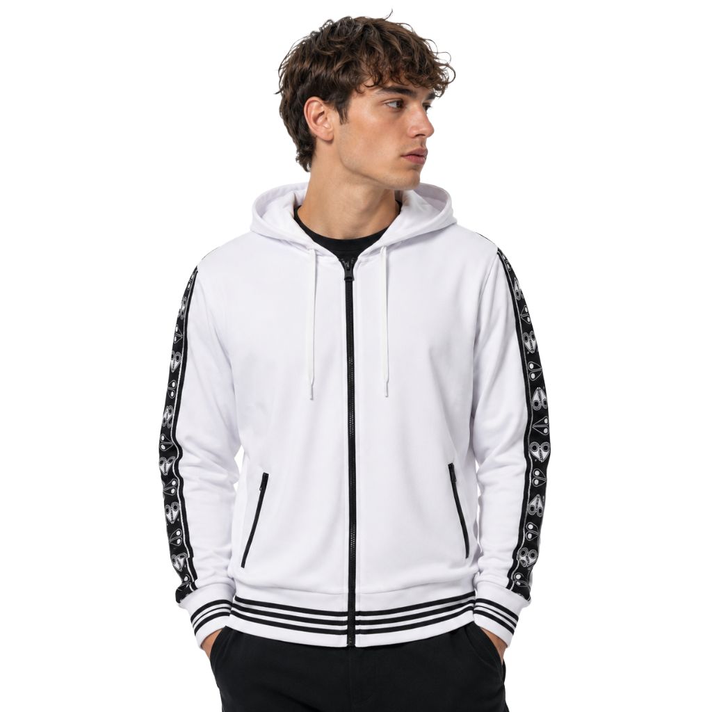 Felpa track bomb white