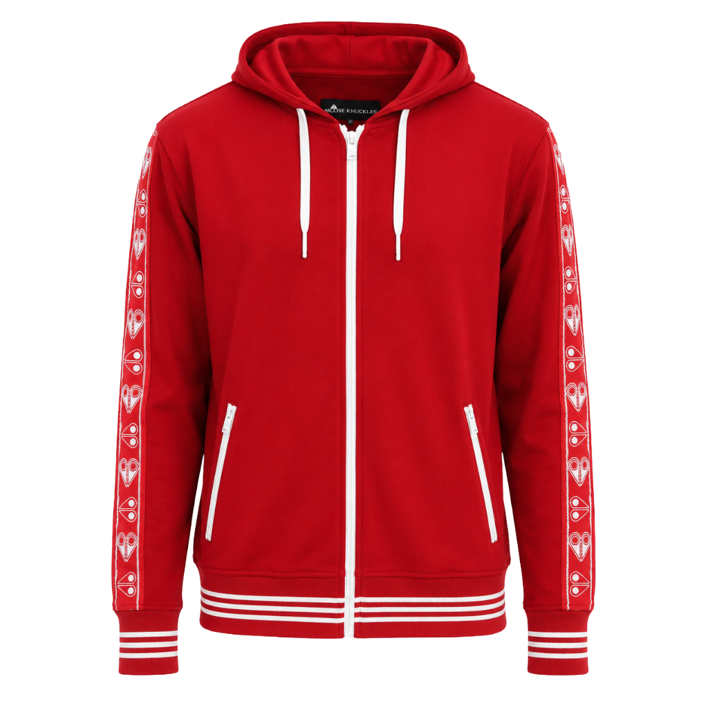 Moose knuckles Felpa jean talon red