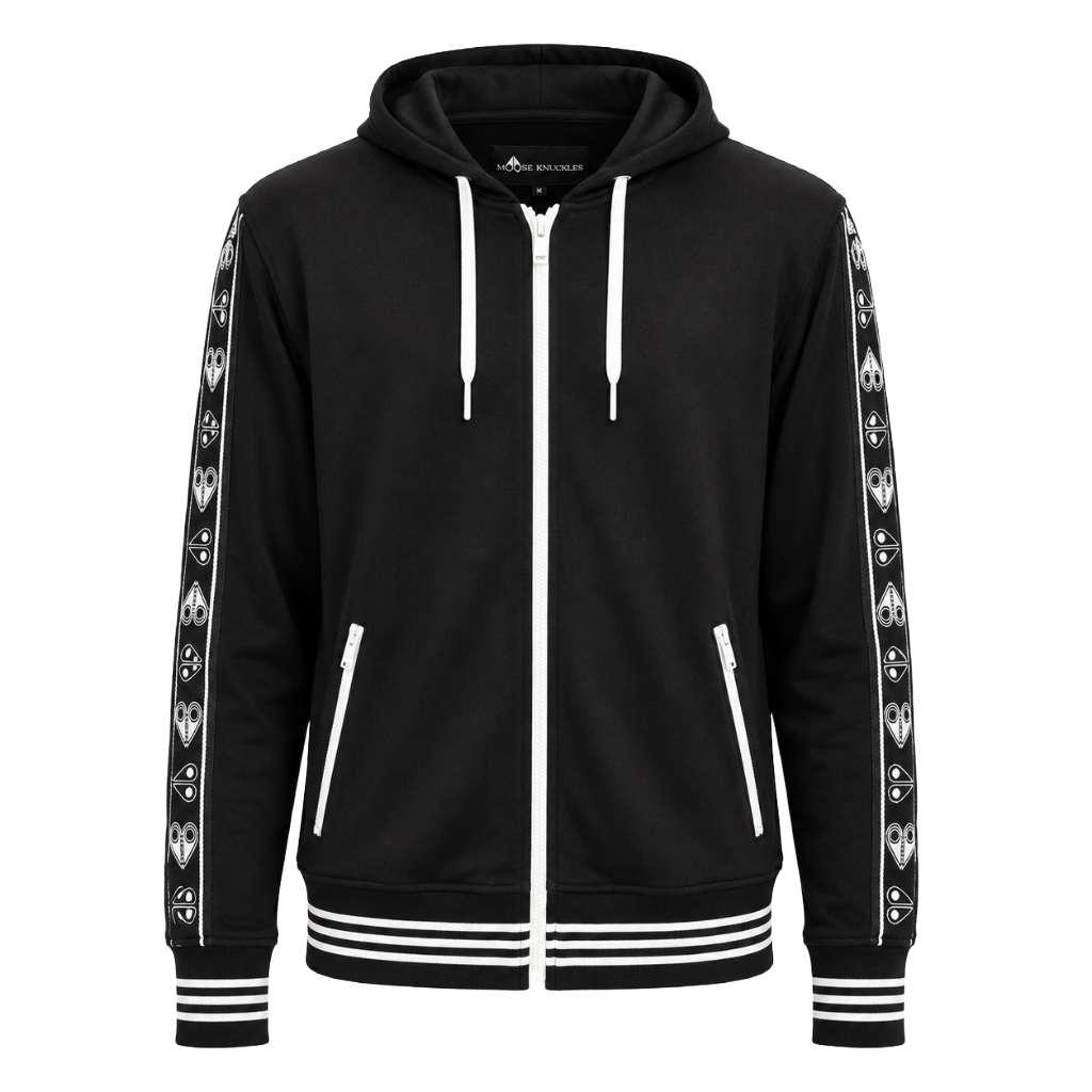 Moose knuckles Felpa jean talon black