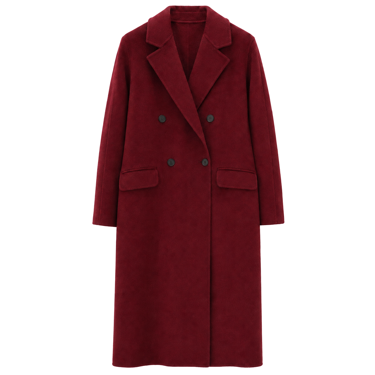 Alpha Studio Cappotto doppiopetto lungo lana