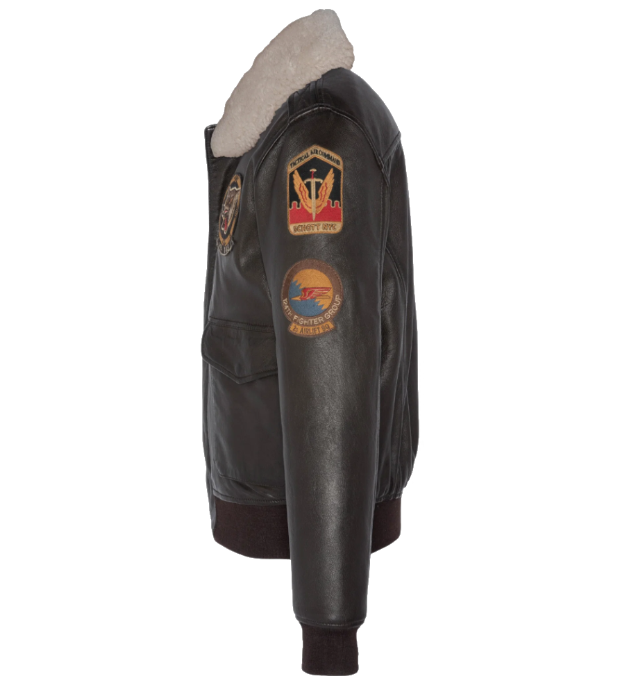 Giacca badge brown pilot