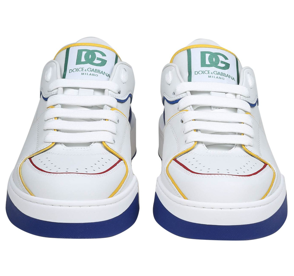Sneakers basse vit. nappato