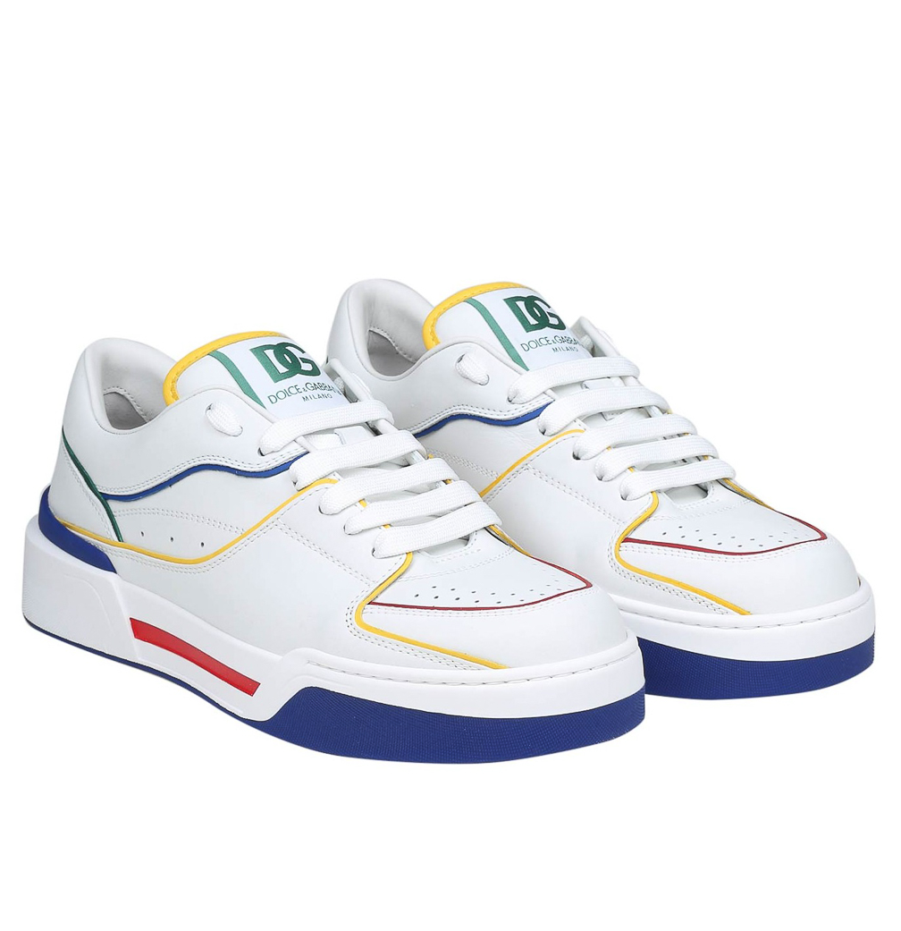Sneakers basse vit. nappato