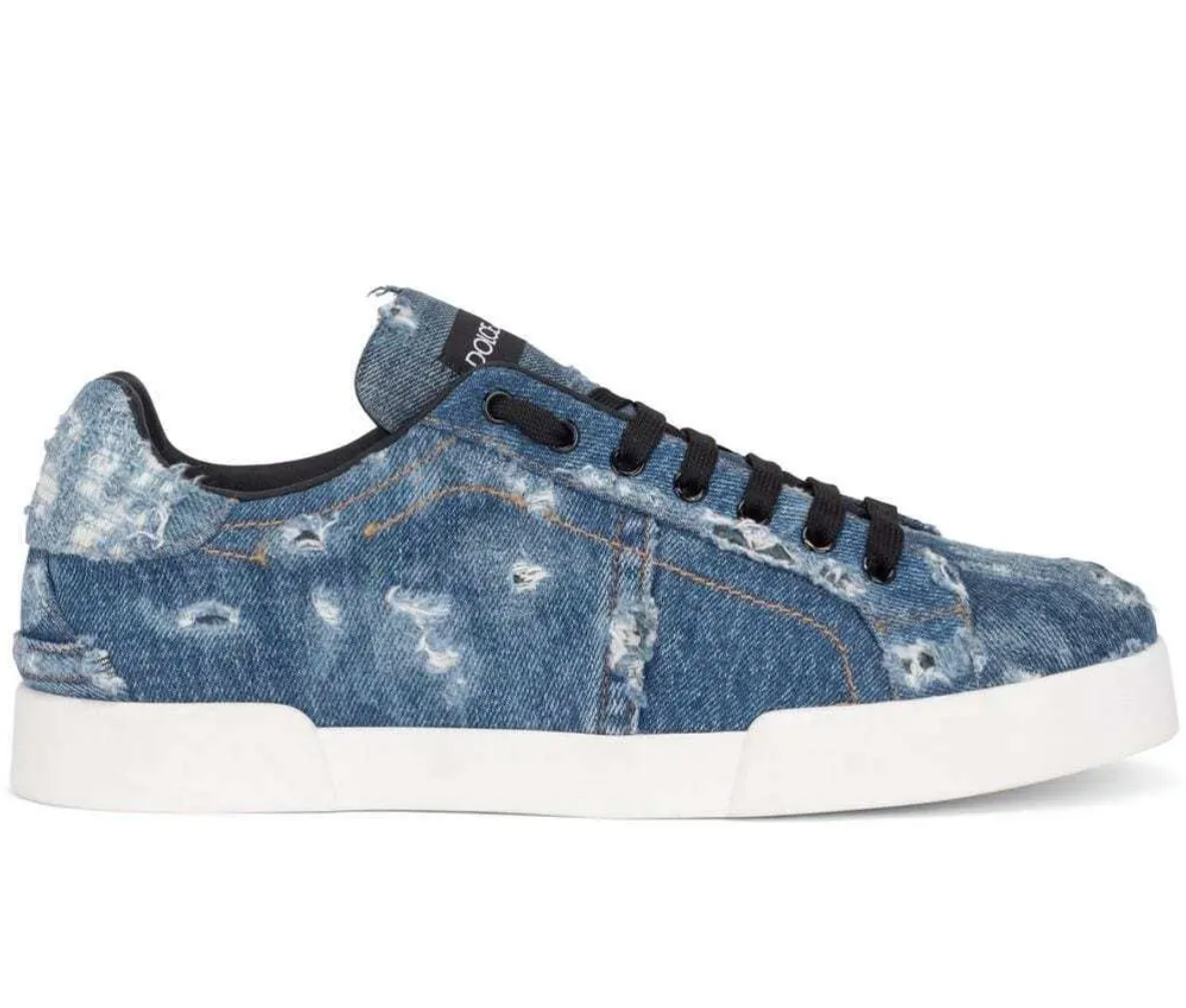 Dolce & Gabbana Sneakers patch denim