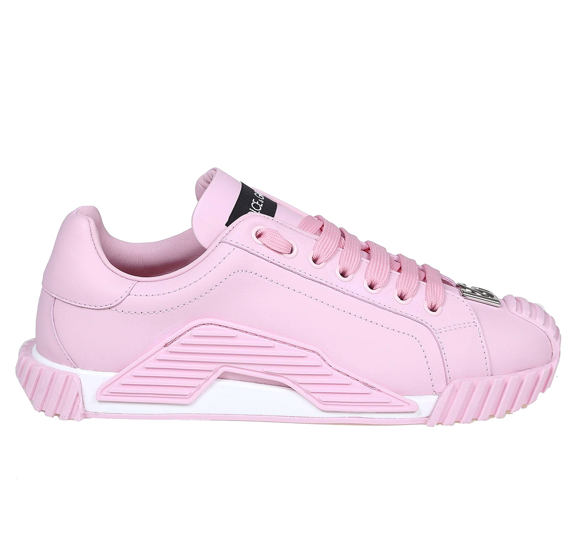 Dolce & Gabbana Sneakers vitello nappato rosa