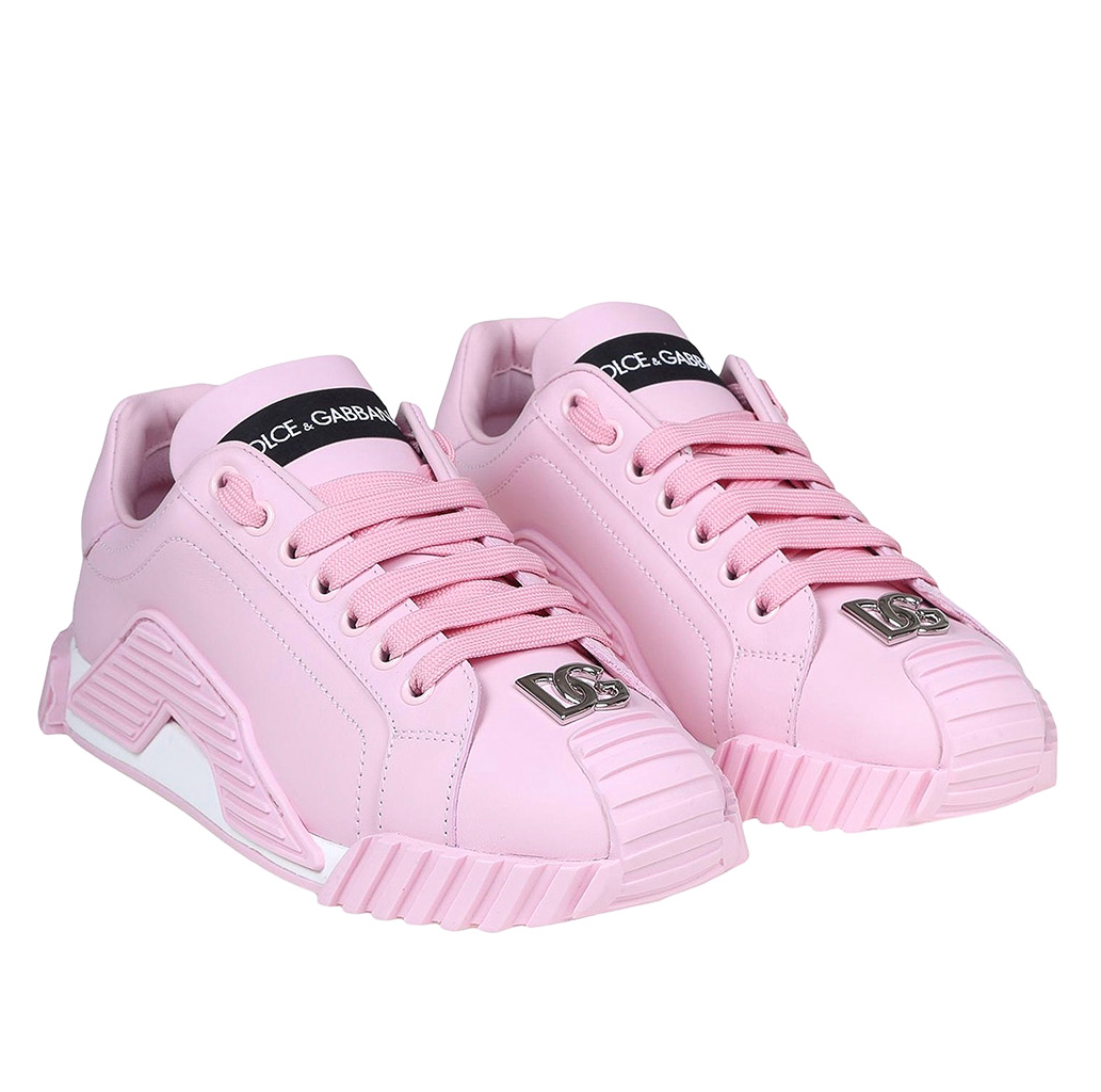 Sneakers vitello nappato rosa